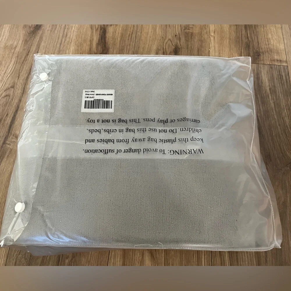 Gray Memory Foam Bath Mat